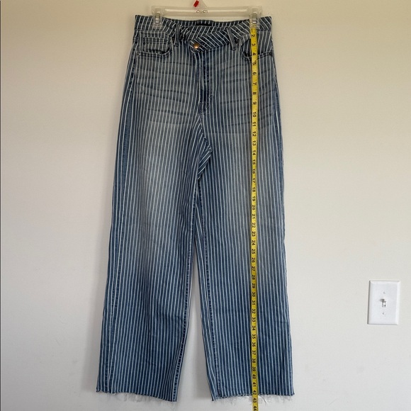 AQUA Striped Blue Women's Jeans - Picture 1 of 8